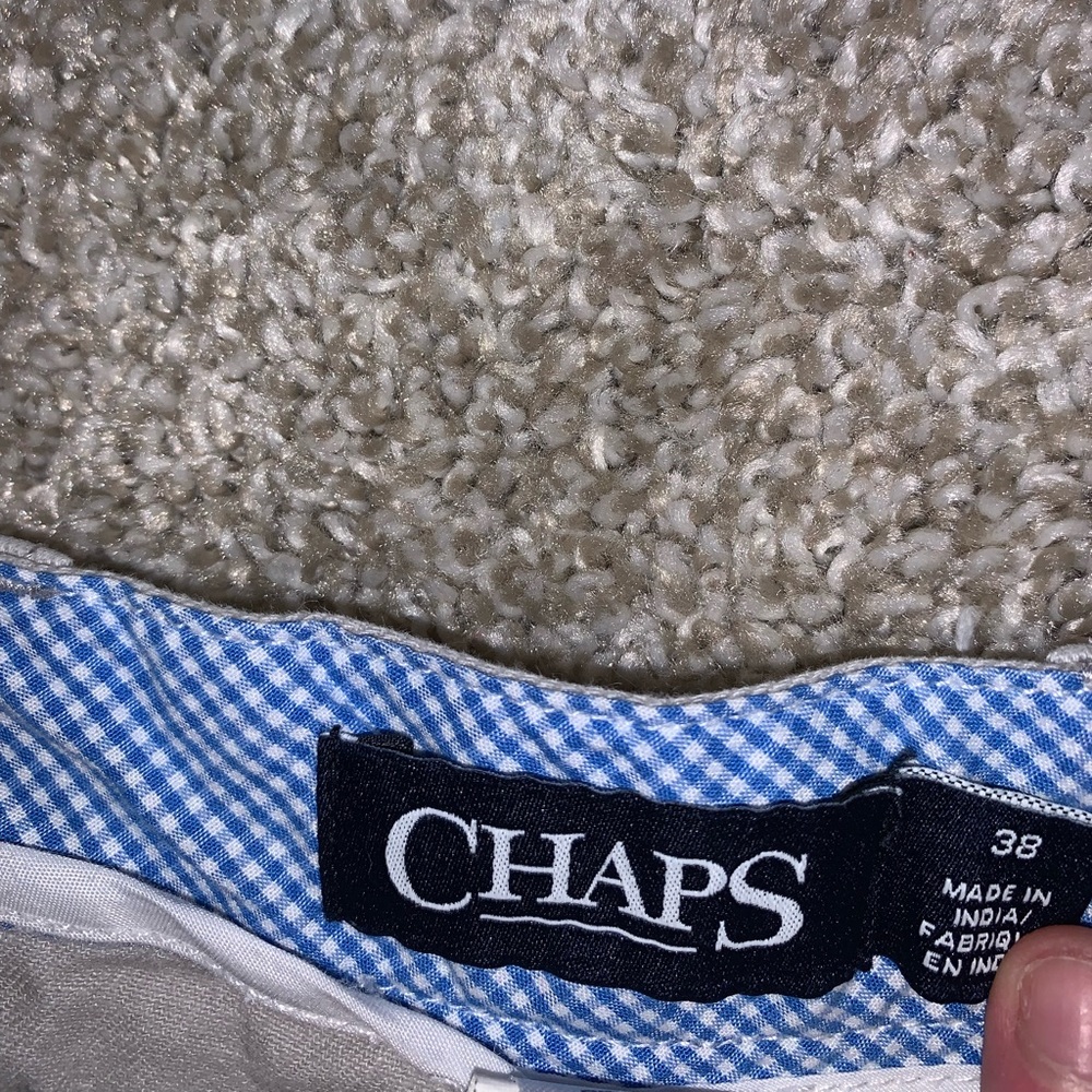 Chaps Gray Cotton Cargo shorts size waist 38 - Picture 7 of 12